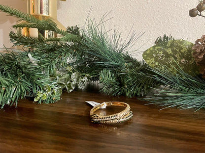 Golden/Studded Snake (Bracelet)
